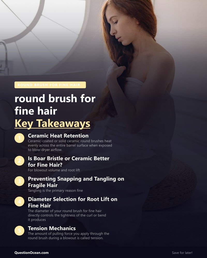 Key takeaways about round brush for fine hair