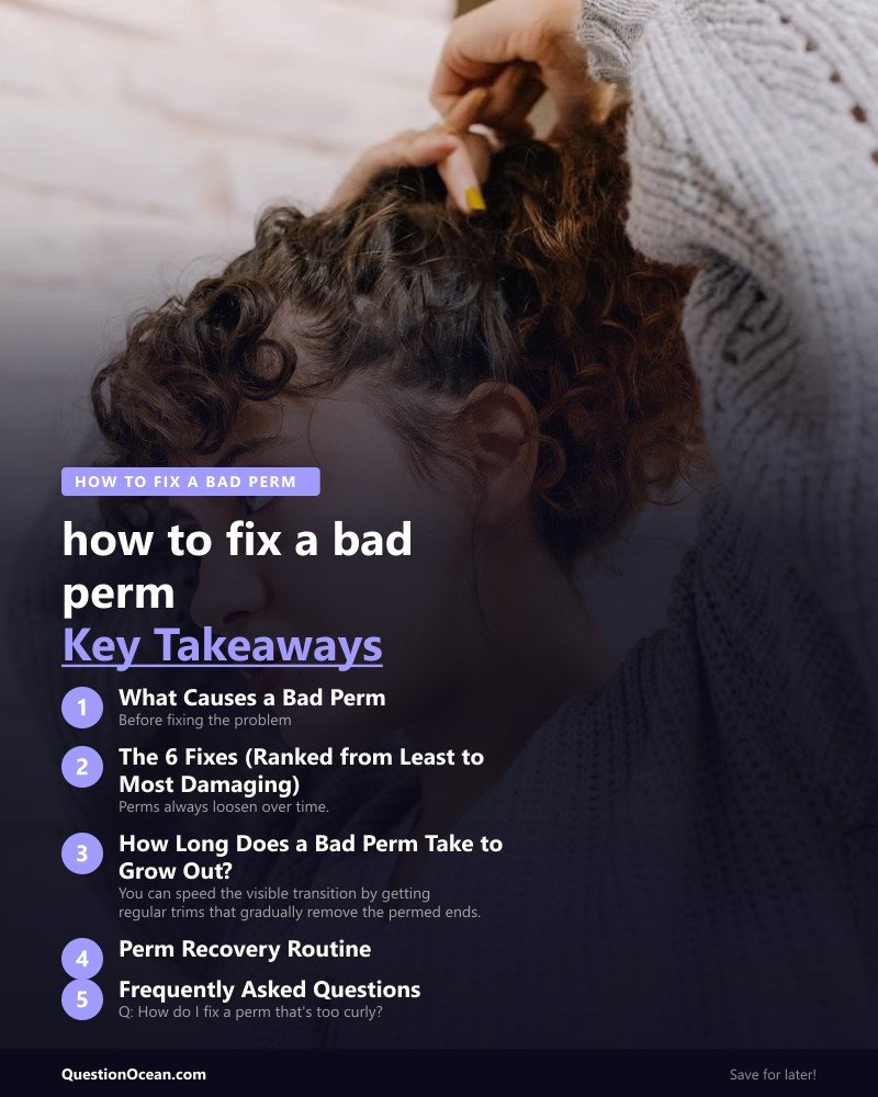 Key takeaways about how to fix a bad perm