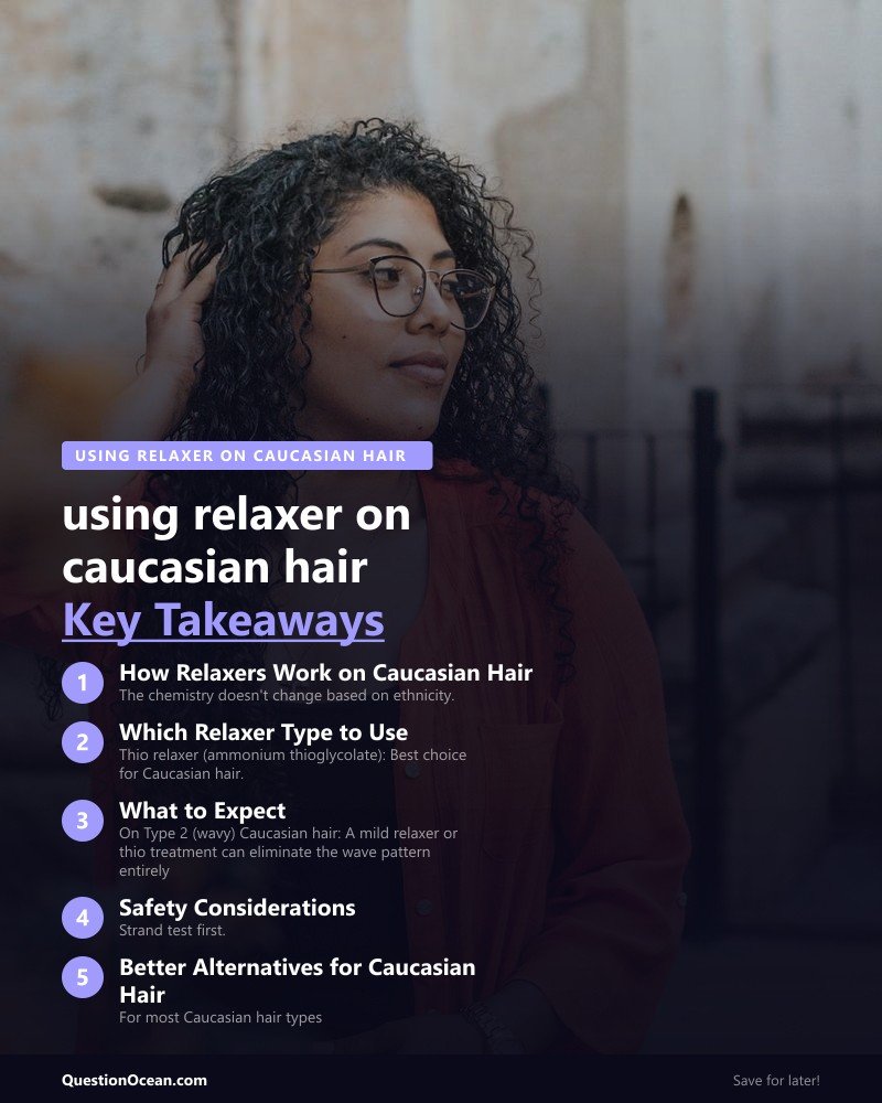 Key takeaways about using relaxer on caucasian hair