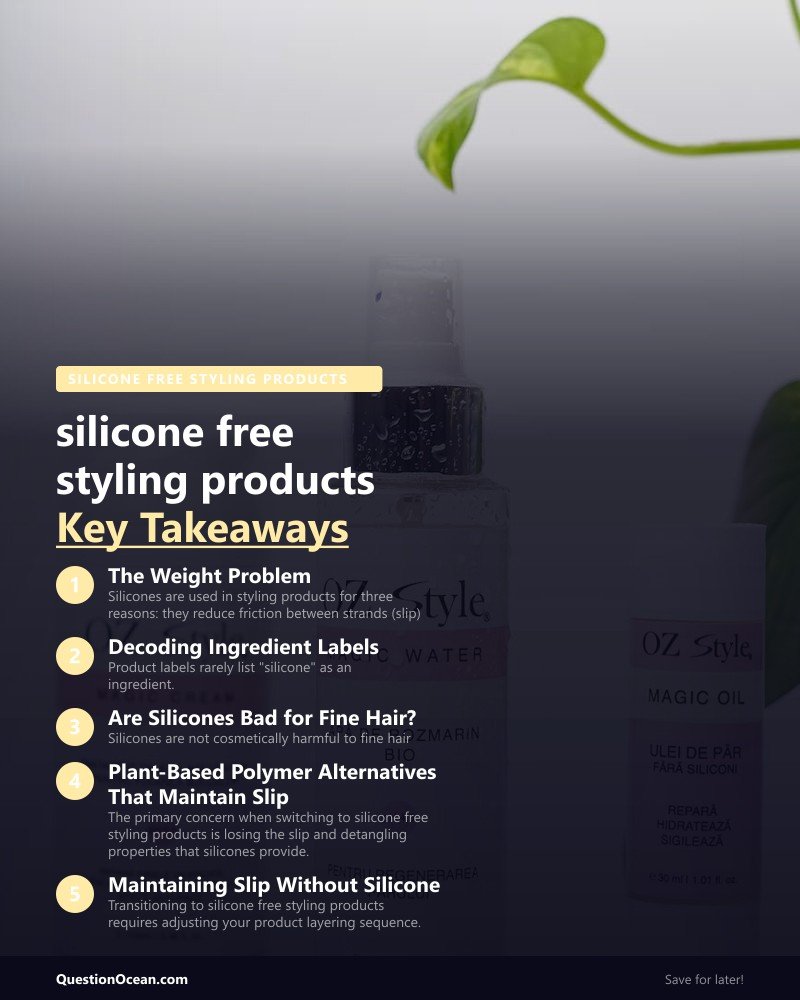 Key takeaways about silicone free styling products