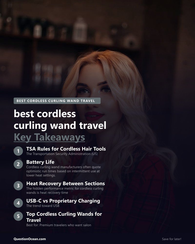 Key takeaways about best cordless curling wand travel