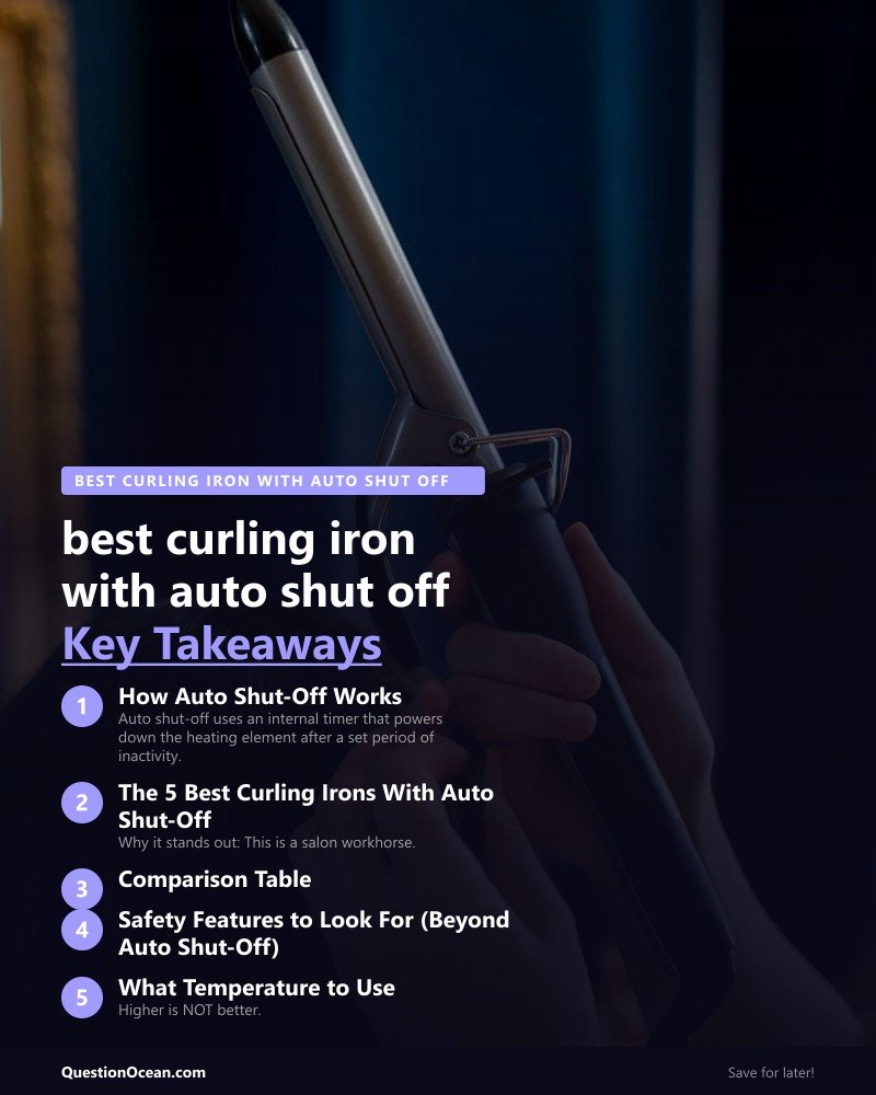 Key takeaways about best curling iron with auto shut off