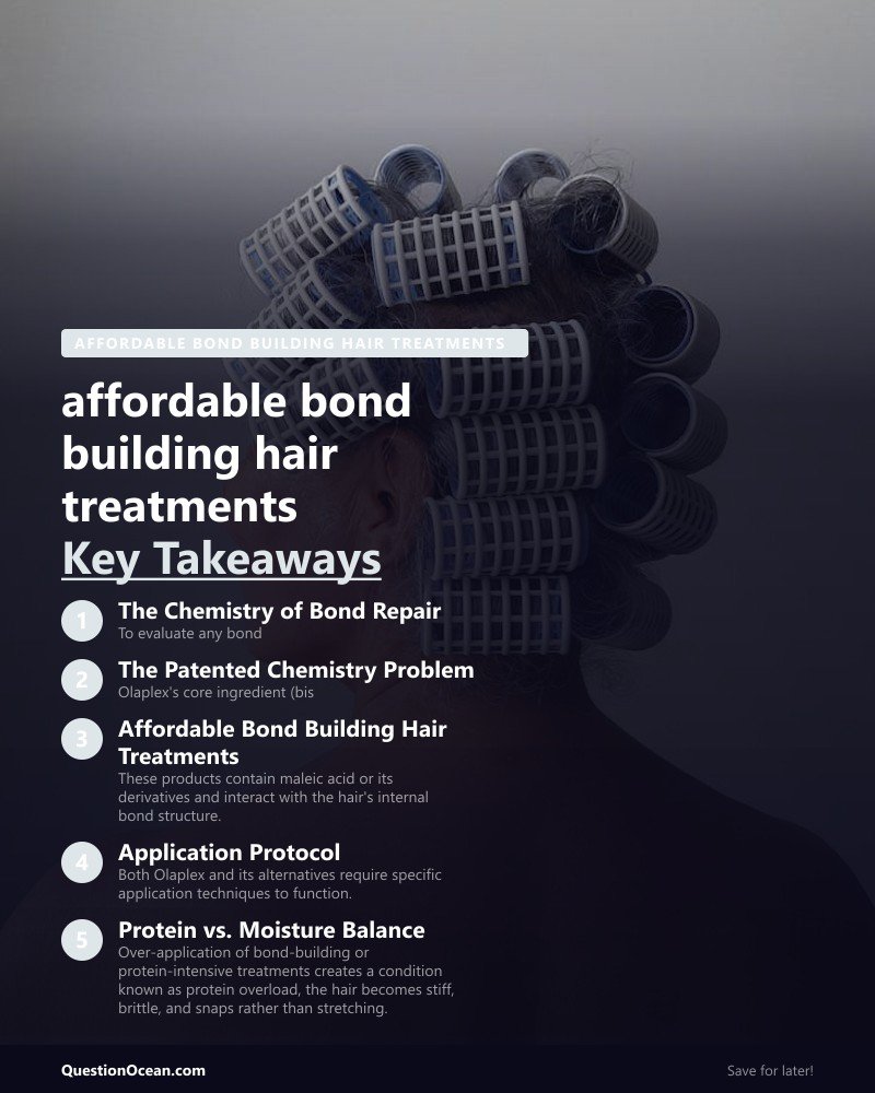 Key takeaways about affordable bond building hair treatments
