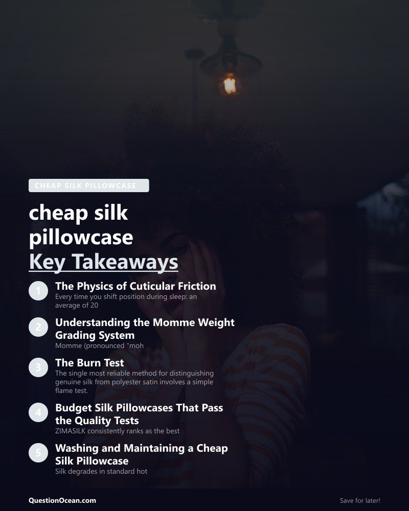 Key takeaways about cheap silk pillowcase
