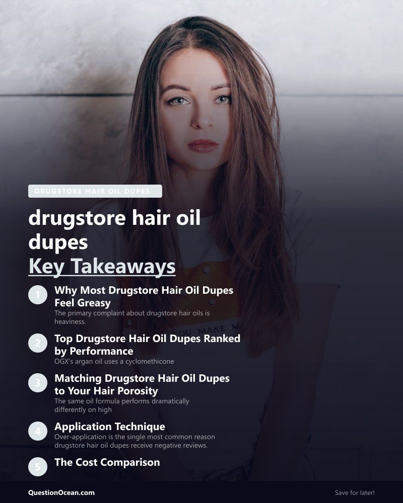 Key takeaways about drugstore hair oil dupes