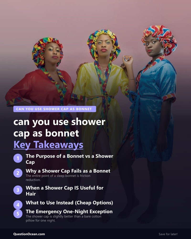 Key takeaways about can you use shower cap as bonnet