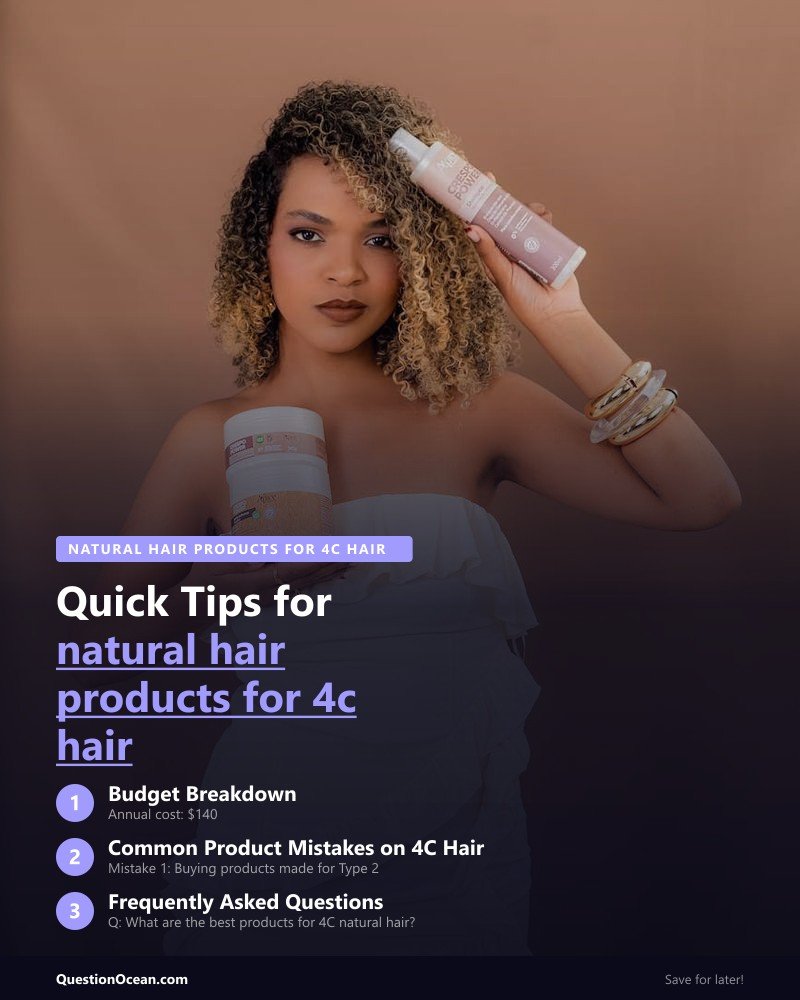 Key takeaways about natural hair products for 4c hair