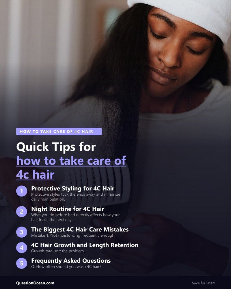 Key takeaways about how to take care of 4c hair