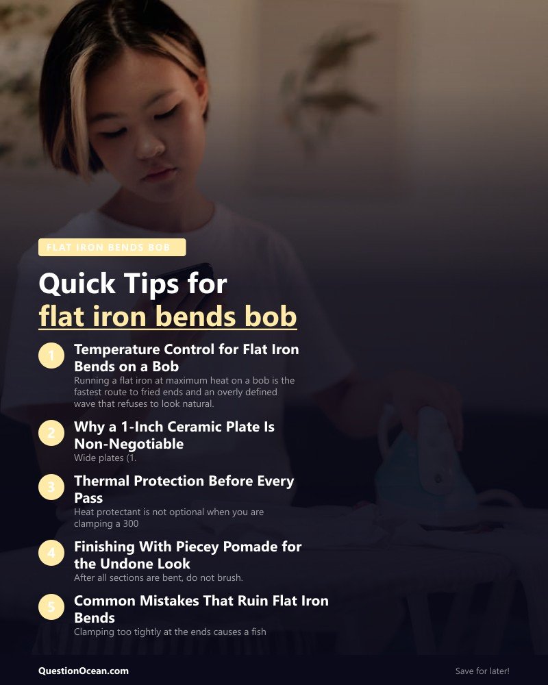 Key takeaways about flat iron bends bob
