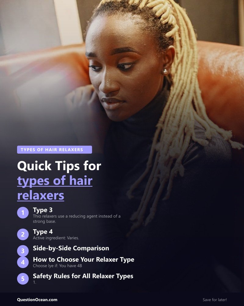 Key takeaways about types of hair relaxers