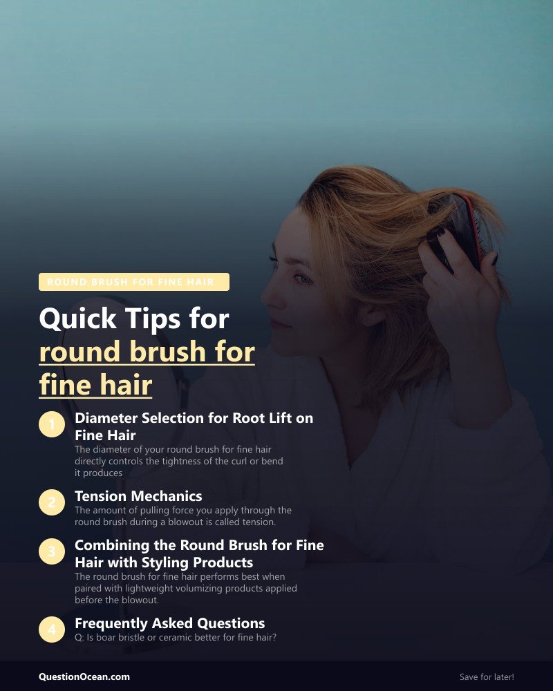 Key takeaways about round brush for fine hair