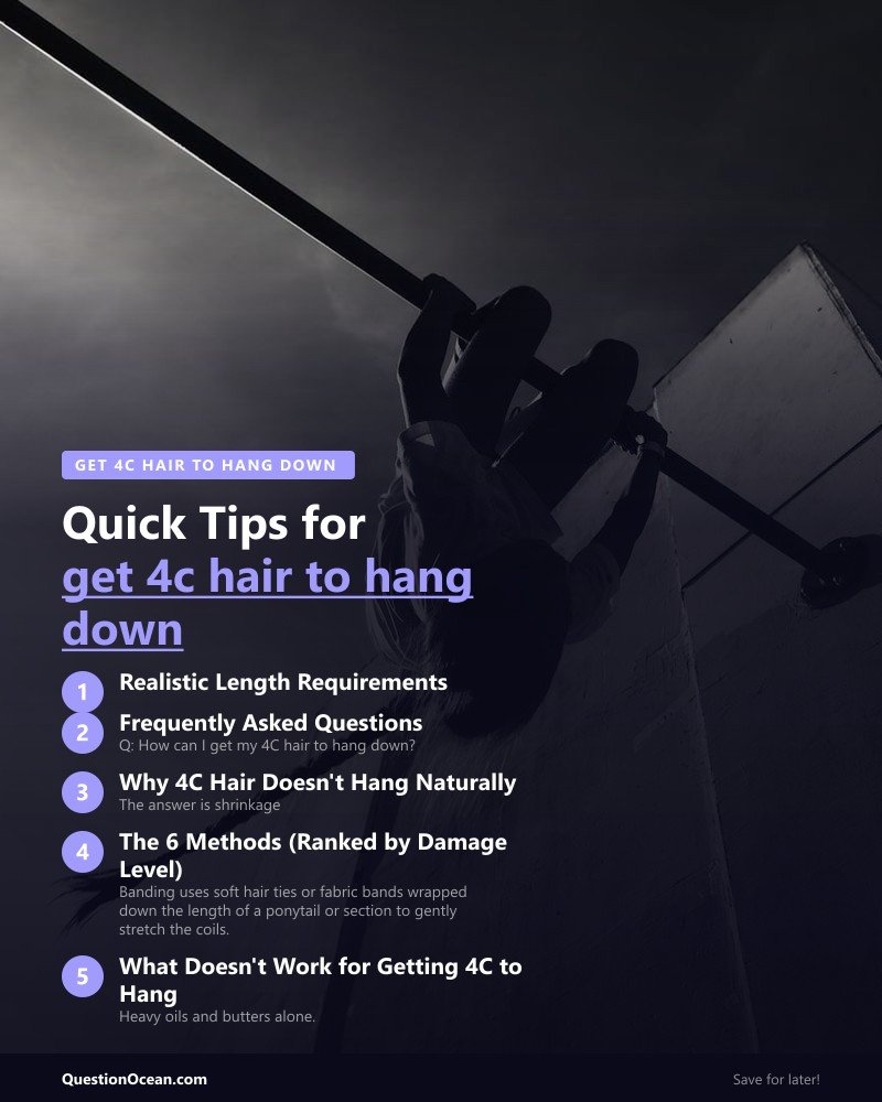Key takeaways about get 4c hair to hang down