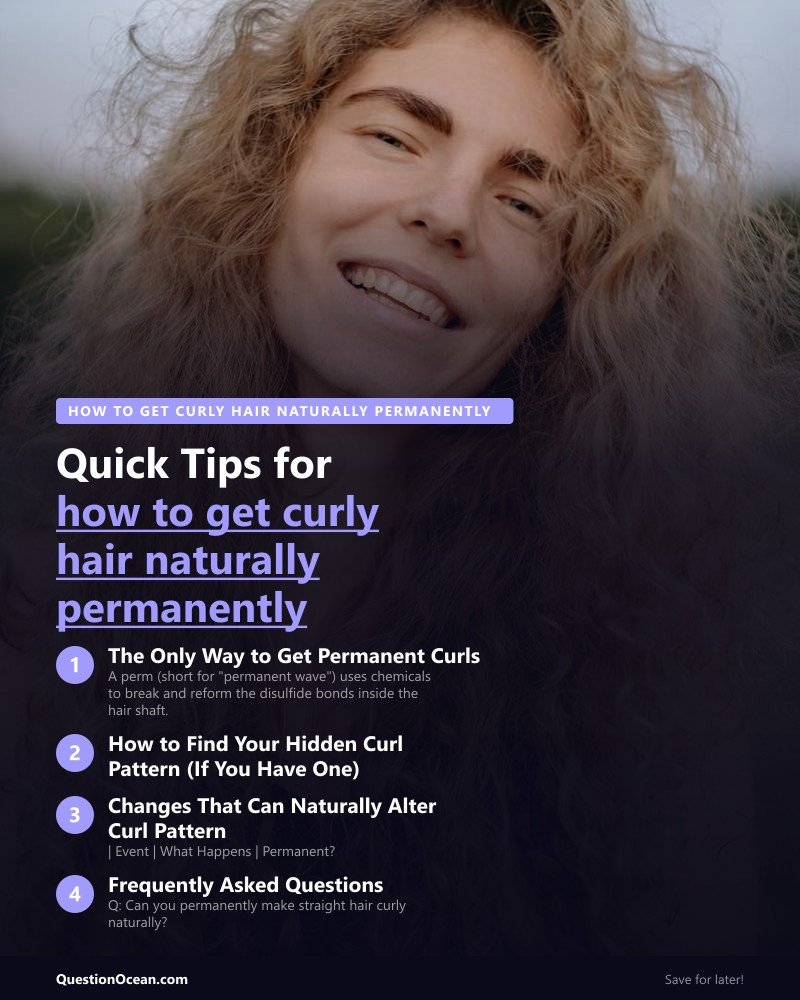 Key takeaways about how to get curly hair naturally permanently