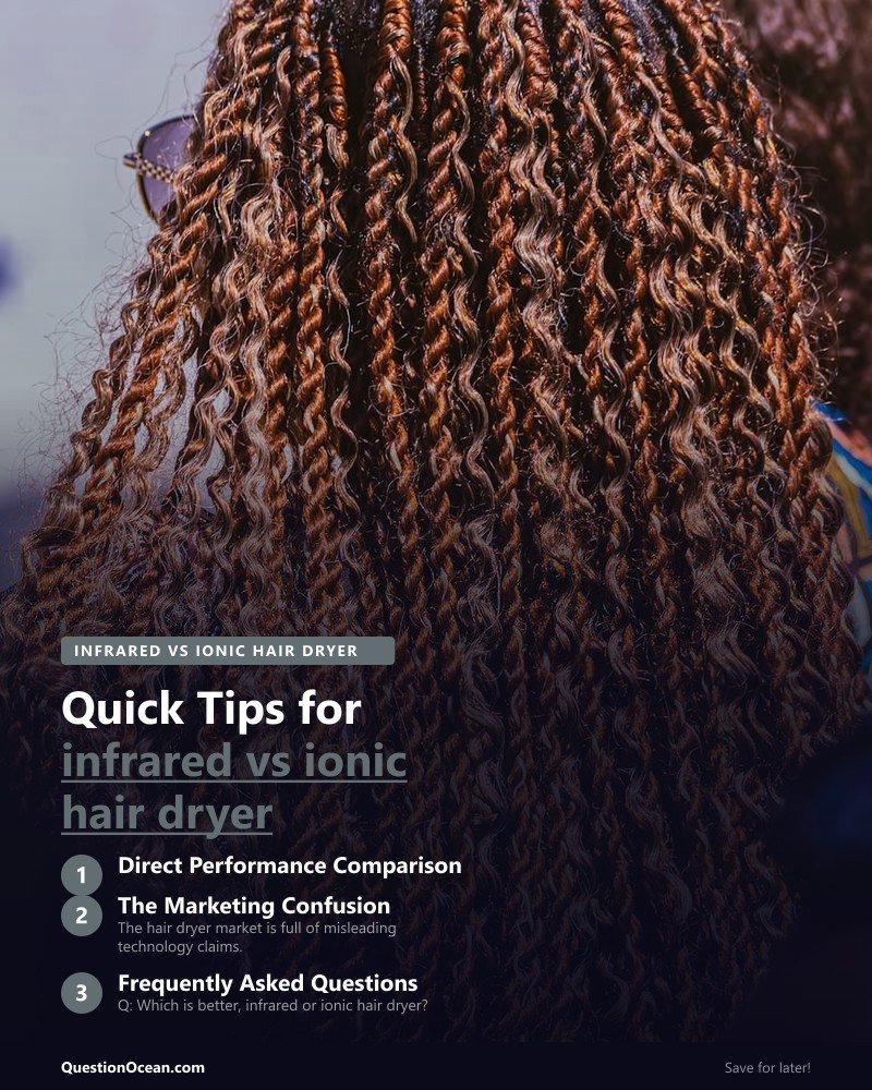 Key takeaways about infrared vs ionic hair dryer