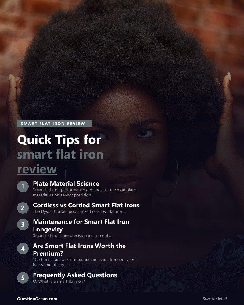 Key takeaways about smart flat iron review 2026