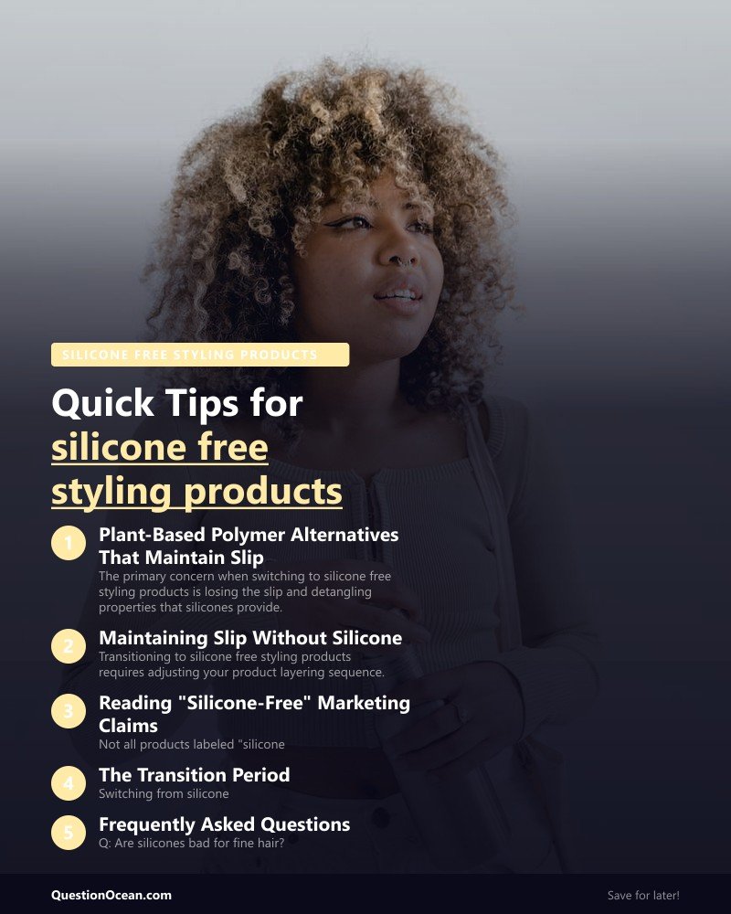 Key takeaways about silicone free styling products
