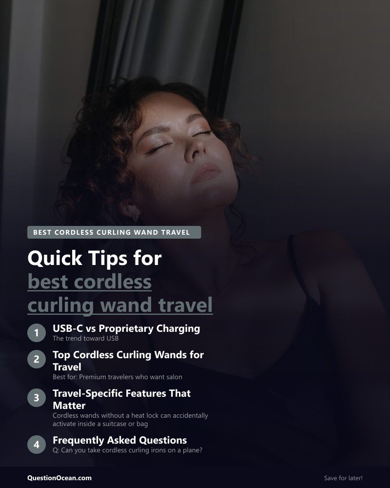 Key takeaways about best cordless curling wand travel