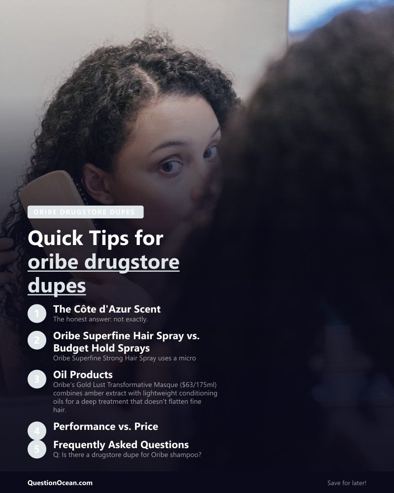 Key takeaways about oribe drugstore dupes 2026
