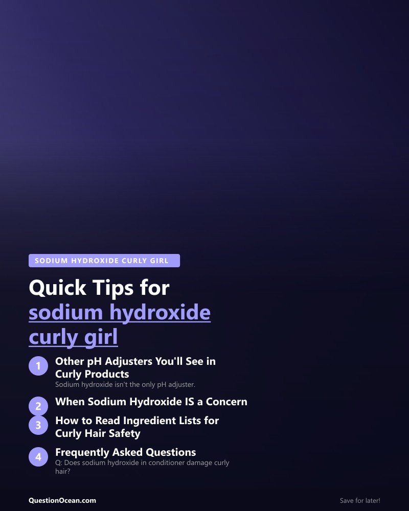 Key takeaways about sodium hydroxide curly girl
