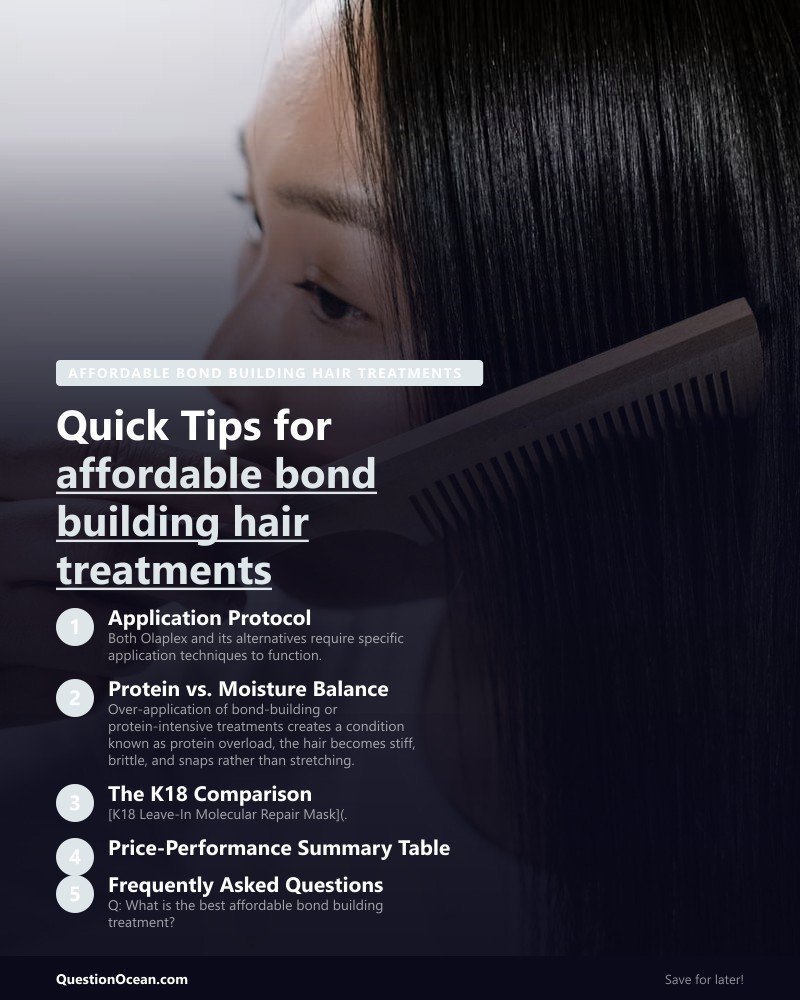Key takeaways about affordable bond building hair treatments