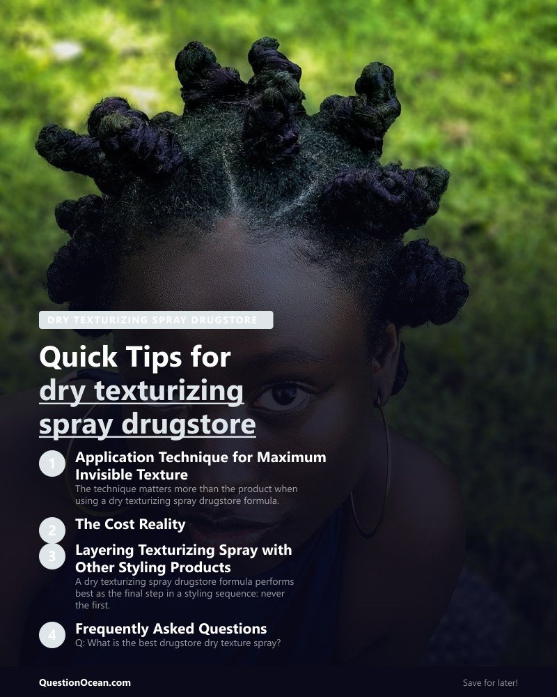 Key takeaways about dry texturizing spray drugstore