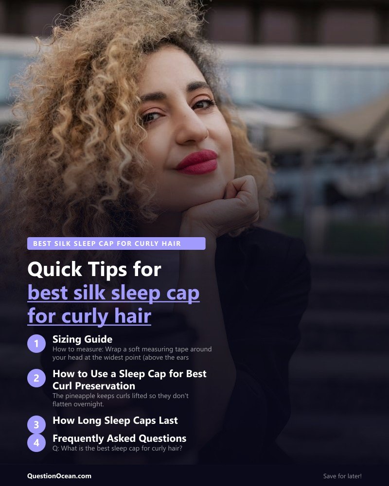 Key takeaways about best silk sleep cap for curly hair