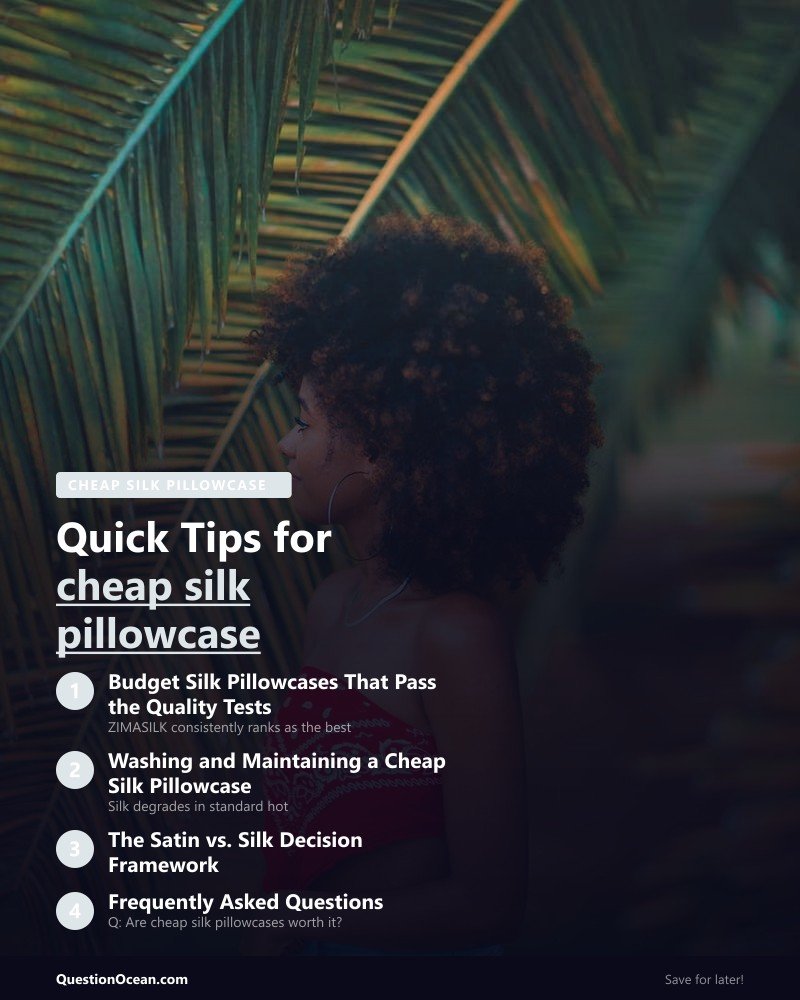 Key takeaways about cheap silk pillowcase