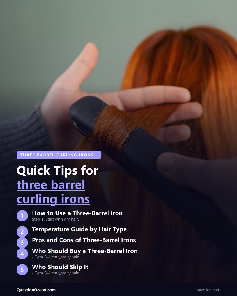 Key takeaways about three barrel curling irons