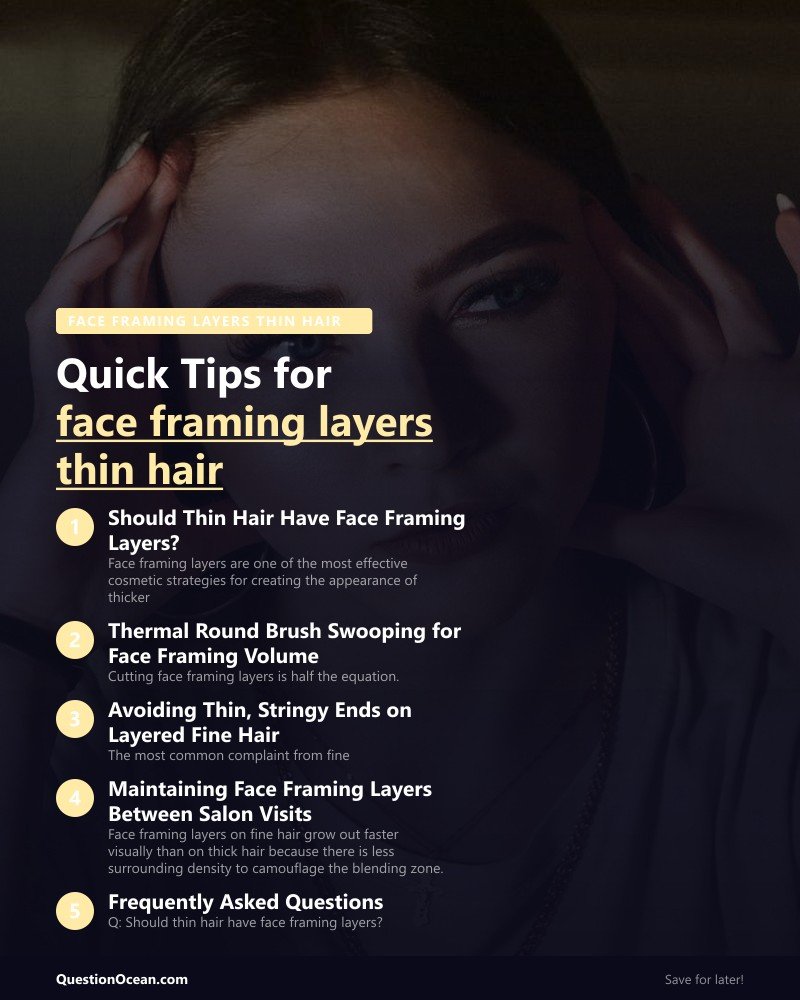 Key takeaways about face framing layers thin hair