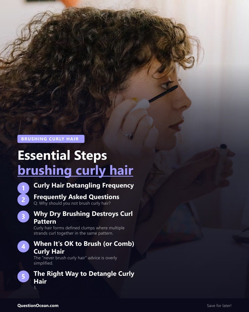 Key takeaways about brushing curly hair