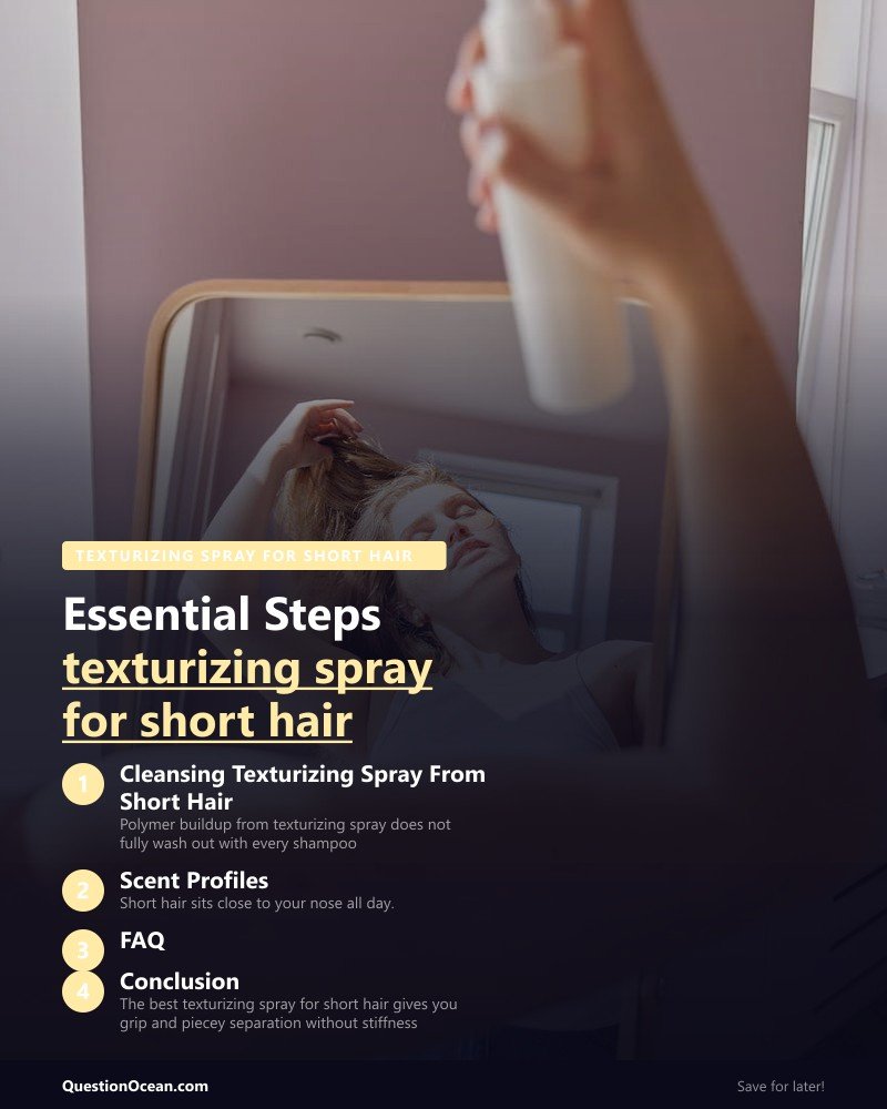 Key takeaways about texturizing spray for short hair
