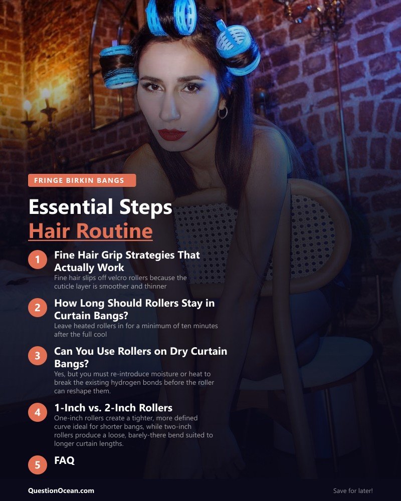 Key takeaways about curtain bangs roller tutorial