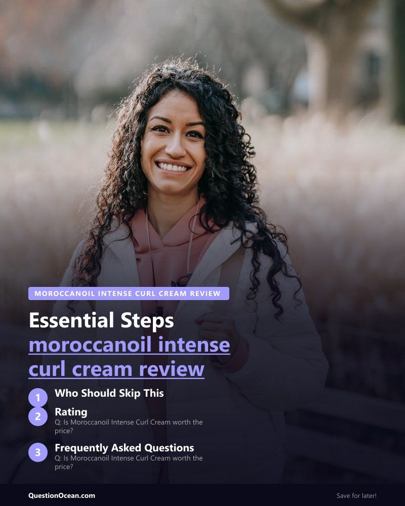 Key takeaways about moroccanoil intense curl cream review