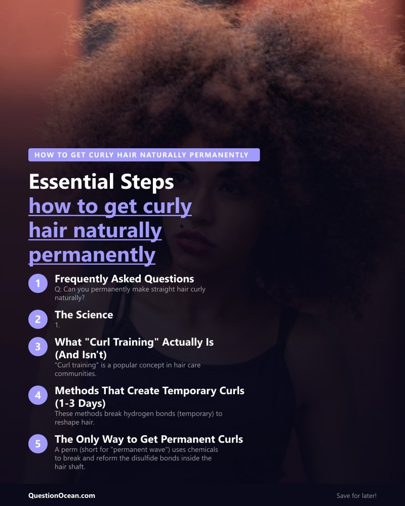 Key takeaways about how to get curly hair naturally permanently