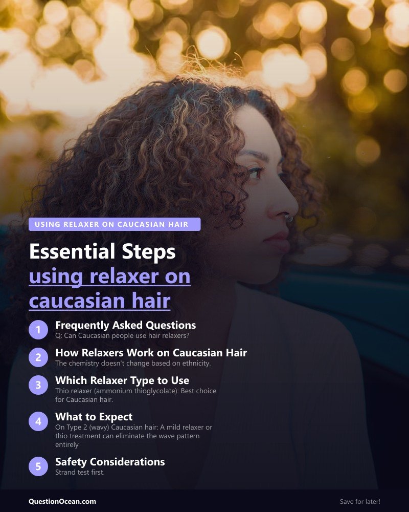 Key takeaways about using relaxer on caucasian hair