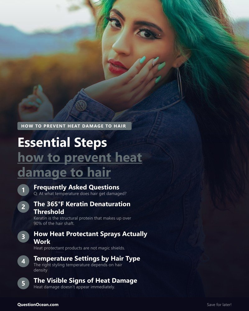 Key takeaways about how to prevent heat damage to hair