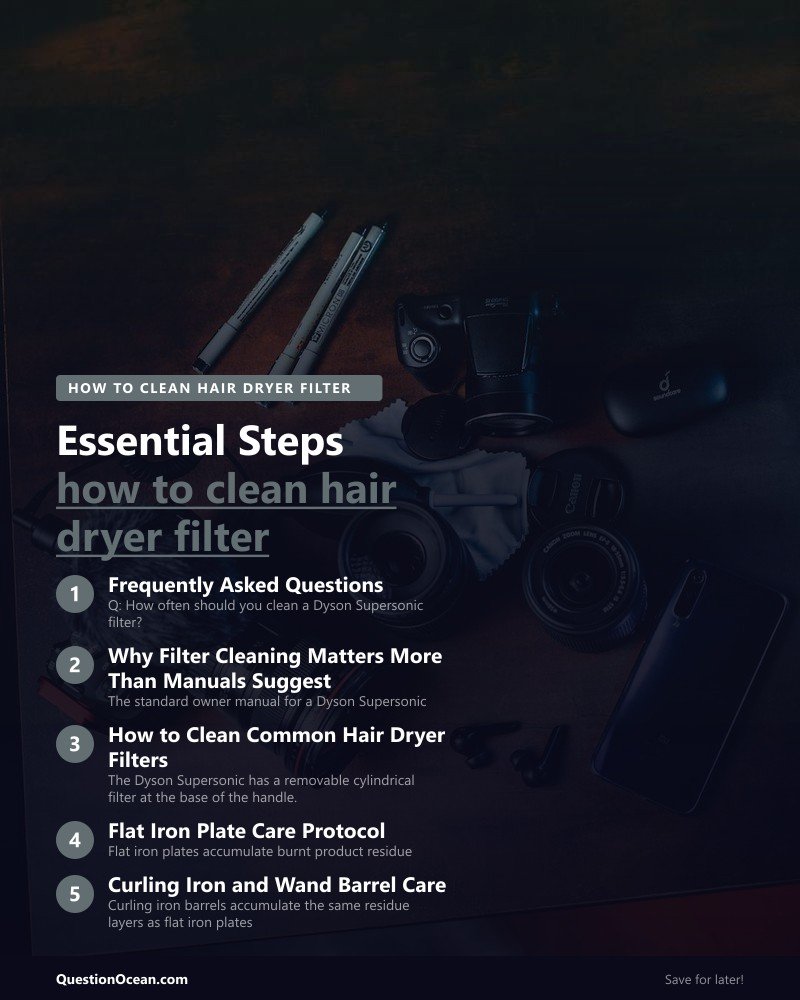 Key takeaways about how to clean hair dryer filter