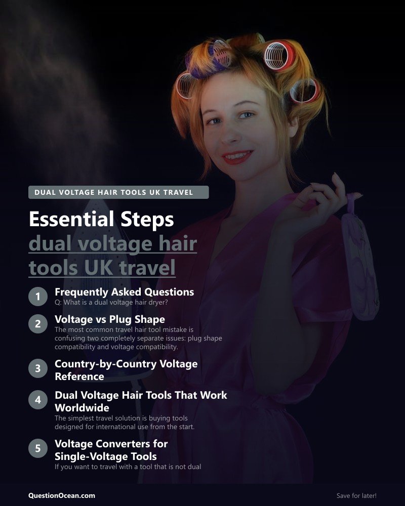 Key takeaways about dual voltage hair tools UK travel