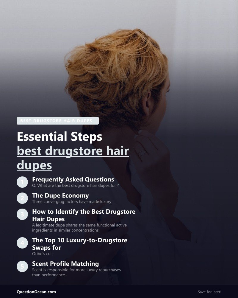 Key takeaways about best drugstore hair dupes 2026