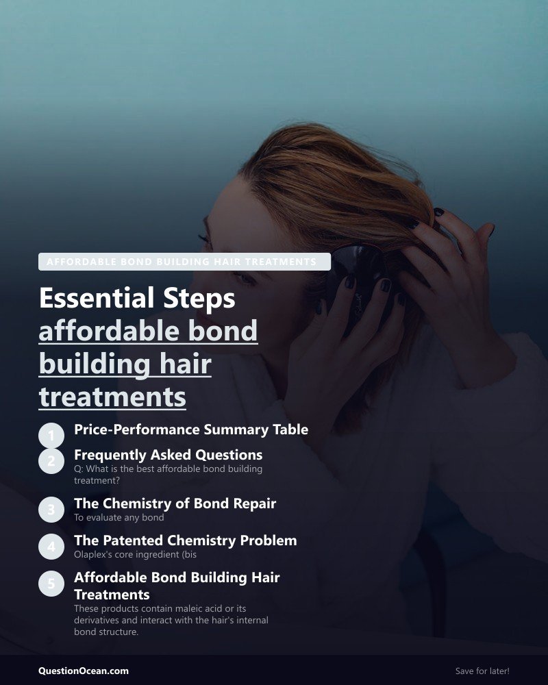 Key takeaways about affordable bond building hair treatments