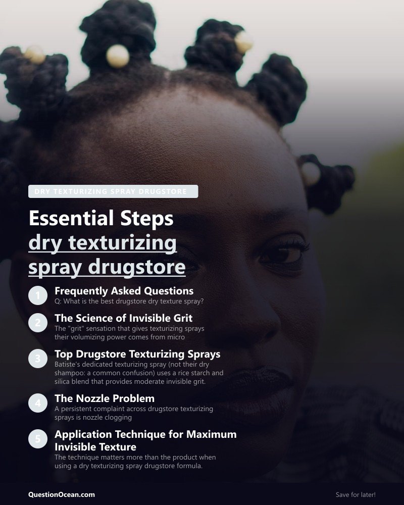 Key takeaways about dry texturizing spray drugstore