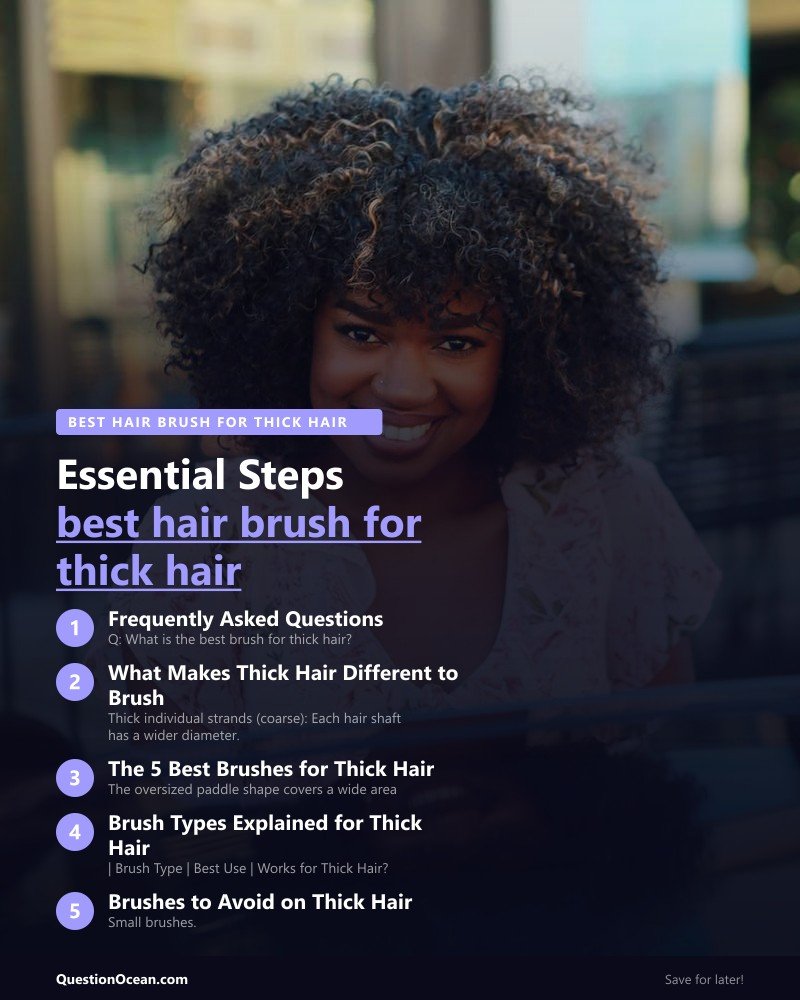 Key takeaways about best hair brush for thick hair