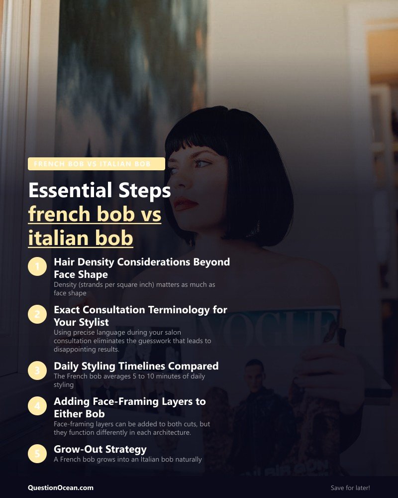 Key takeaways about french bob vs italian bob