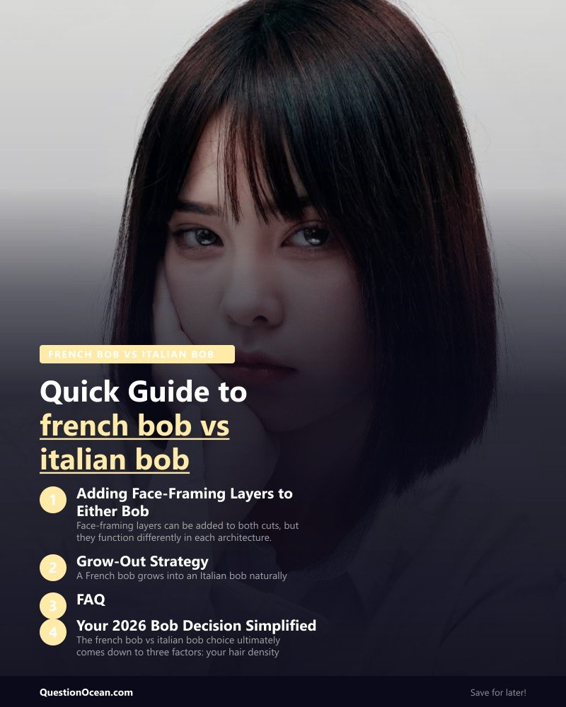 Key takeaways about french bob vs italian bob