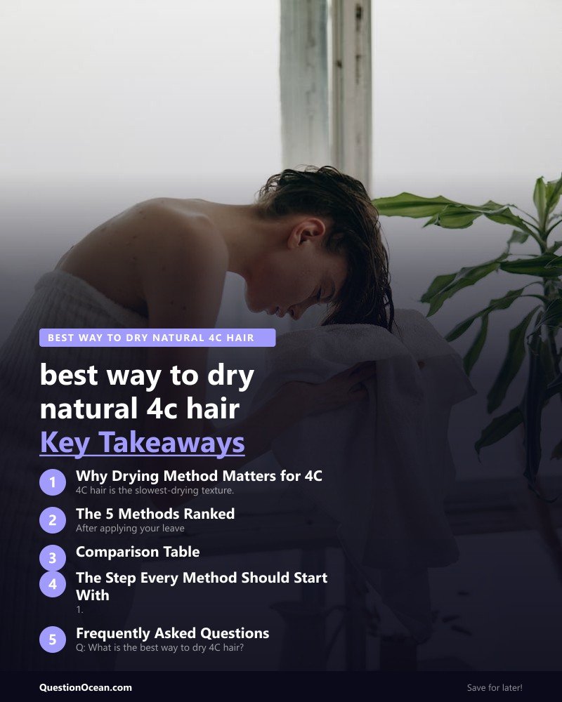 Key takeaways about best way to dry natural 4c hair