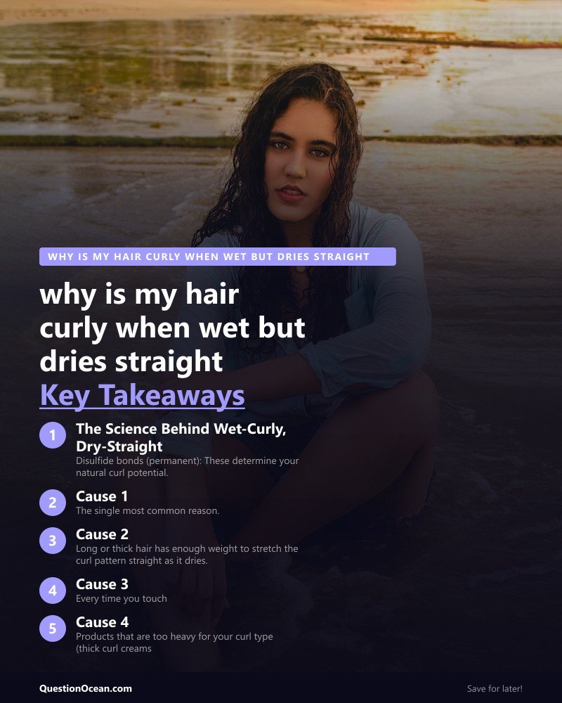 Key takeaways about why is my hair curly when wet but dries straight