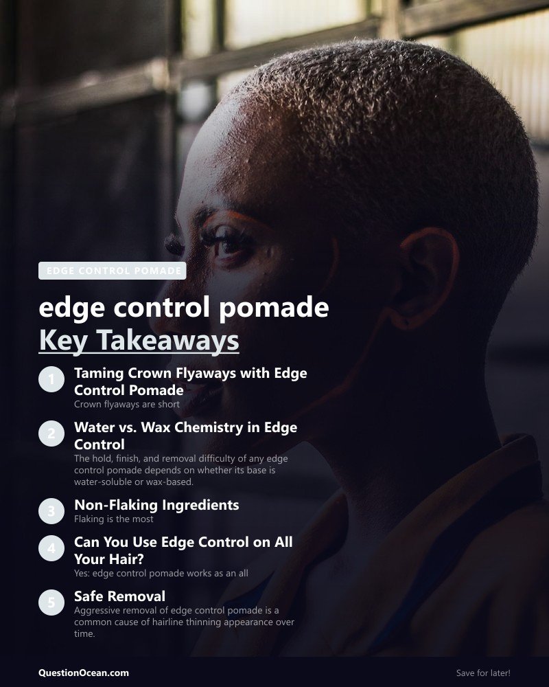 Key takeaways about edge control pomade