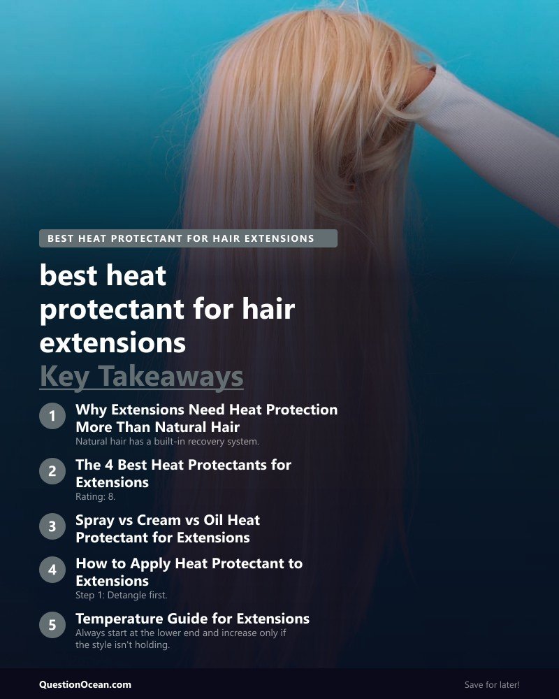 Key takeaways about best heat protectant for hair extensions