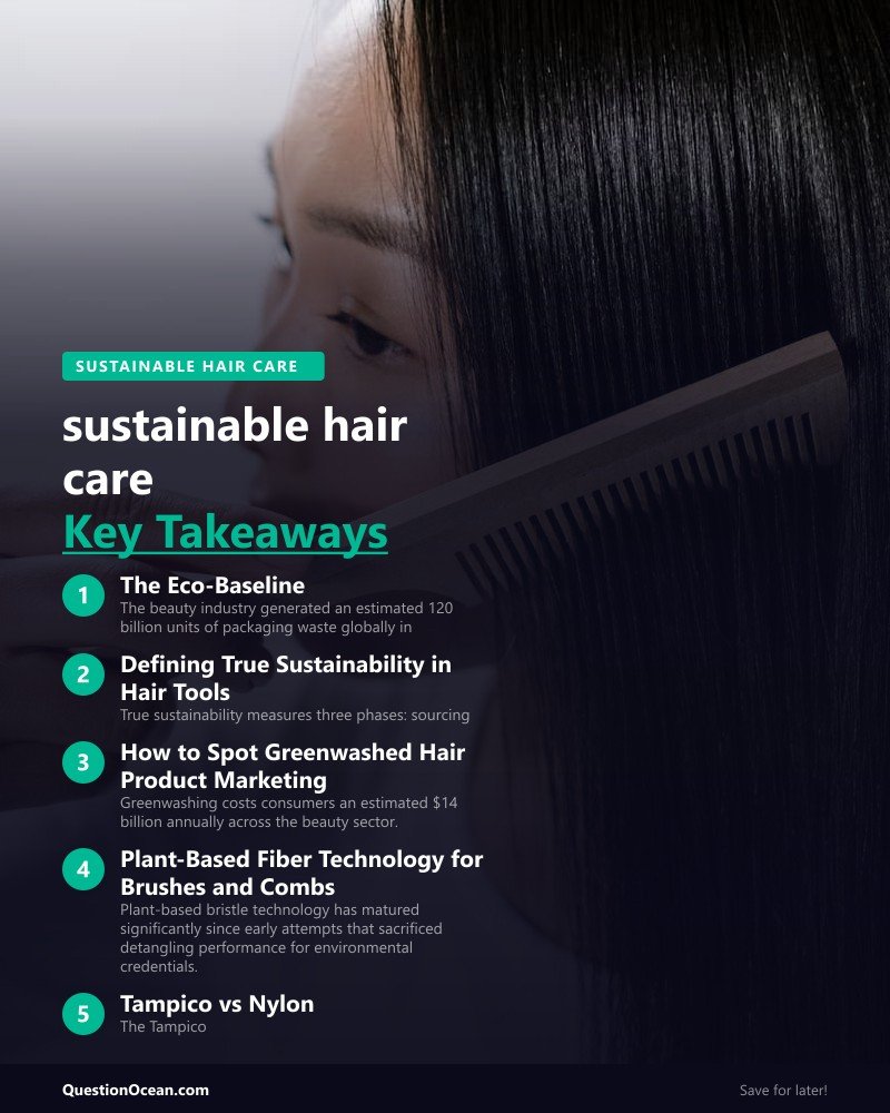 Key takeaways about sustainable hair care 2026