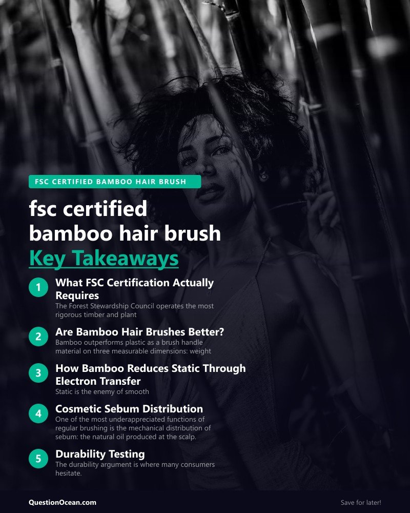 Key takeaways about fsc certified bamboo hair brush